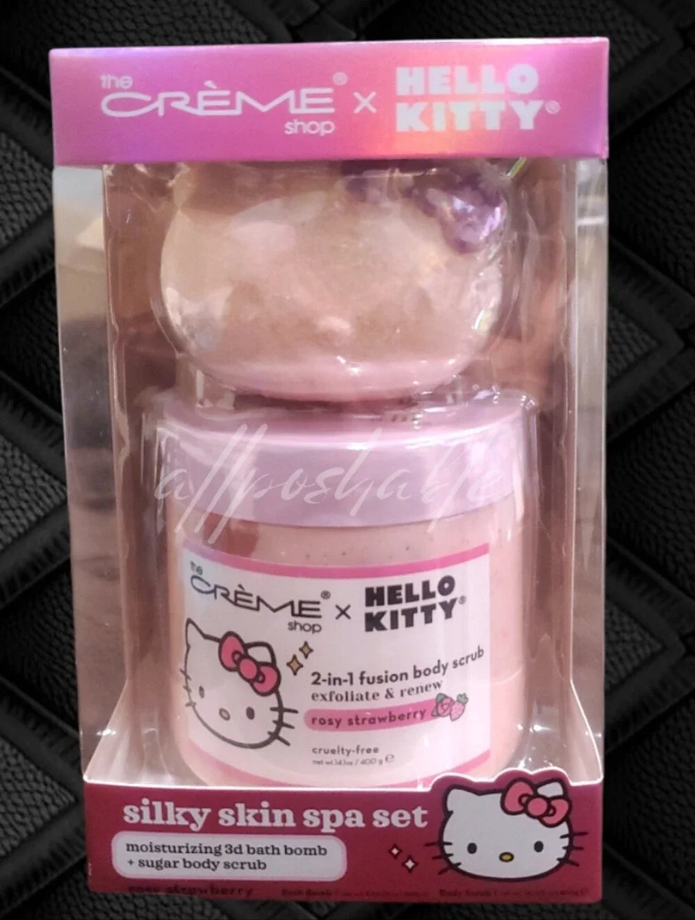 The Creme Shop X Hello Kitty Silky Skin Spa Set - Rosy Strawberry